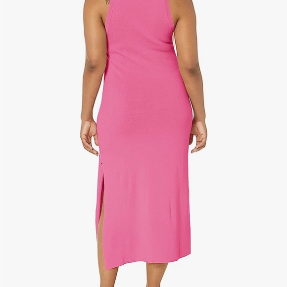 Gabriela High-Neck A-Line Side Slit Maxi Sweater Dress - Picture 2 of 3